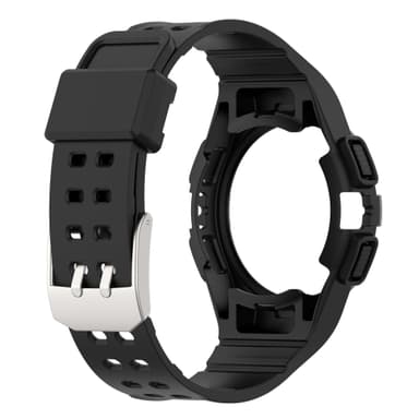 TPU-kellonhihna, joka on yhteensopiva Samsung Galaxy Watch 4/5/6 44mm:n kanssa Musta