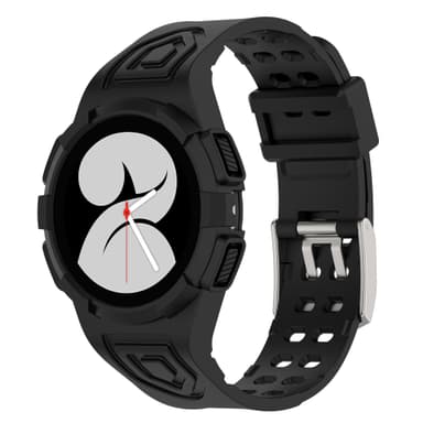 TPU-kellonhihna, joka on yhteensopiva Samsung Galaxy Watch 4/5/6 44mm:n kanssa Musta