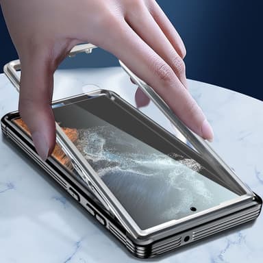 Iskunkestävä vedenpitävä matkapuhelinkotelo Musta Samsung S23 Ultra
