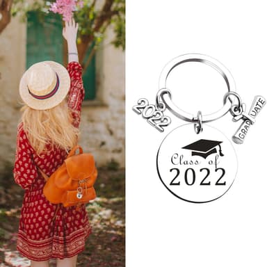 Avaimenperä, jossa ""Class of 2022"" -tunniste valmistujaisiksi