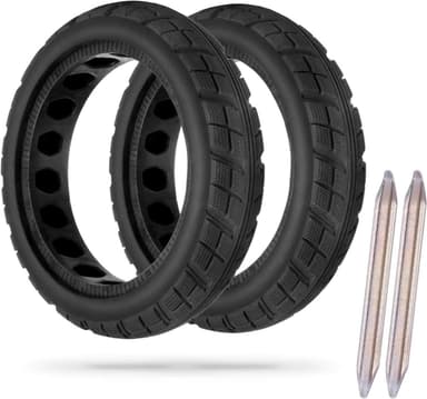 2 kpl 8,5 tuuman ontto umpirengas Xiaomi M365 sähköskootterille sorkkaraudalla Musta