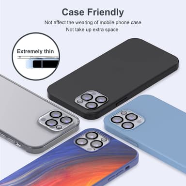 iPhone 13 Pro / 13 Pro Max linssinsuojus 3 kpl läpinäkyvä