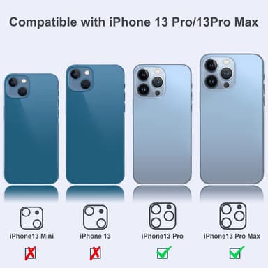 iPhone 13 Pro / 13 Pro Max linssinsuojus 3 kpl läpinäkyvä