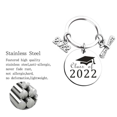 Avaimenperä, jossa ""Class of 2022"" -tunniste valmistujaisiksi