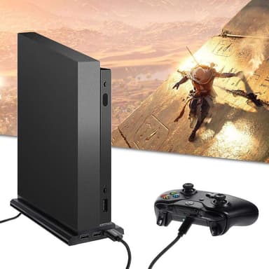 Xbox One X -teline tuulettimella ja 3 USB-portilla