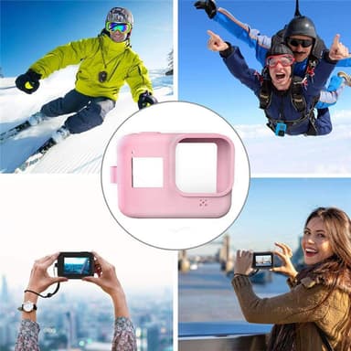 Silikonikotelo ja tarvikkeet GoPro Hero 8 Black - vaaleanpunainen