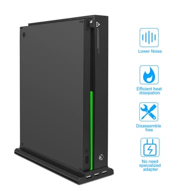Xbox One X -teline tuulettimella ja 3 USB-portilla