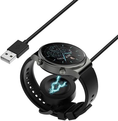 Huawei GT 2 Pro/Watch 3 langaton lataustelakka / magneettinen pikalaturi, musta