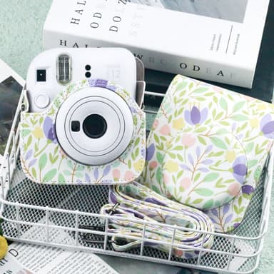 Polaroid mini 12 erikoismalli värikäs metsäkameralaukku Monivärinen