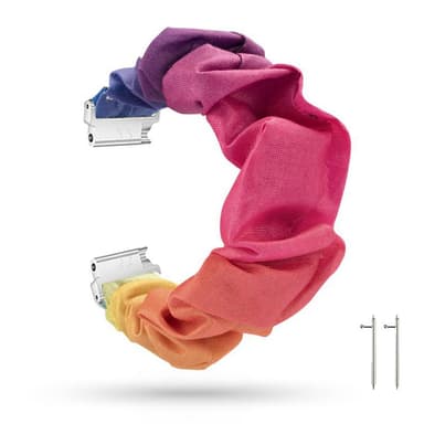 Scrunchie-tyylinen kelloranneke Monivärinen 20 mm