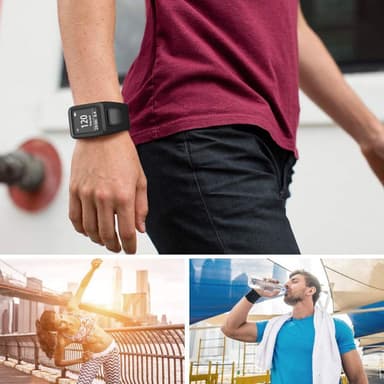 TomTom Adventurer / Golfer / Runner / Spark mm ranneke silikoni Musta