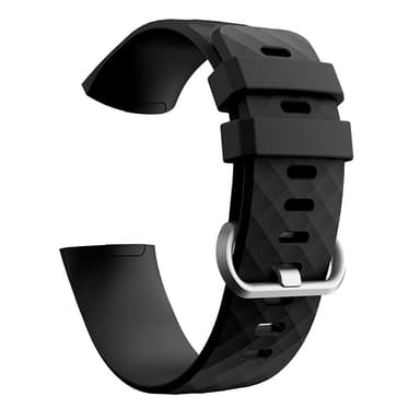 Fitbit Charge 3/4 ranneke silikoni (S) Musta