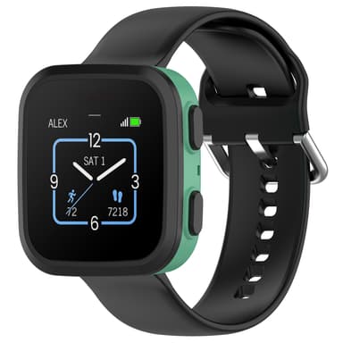 Silikoninen kellon ranneke Garmin Bounce Small Sizelle Musta