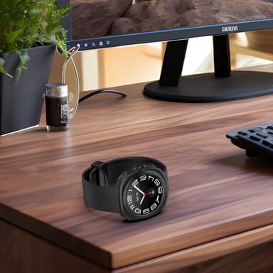 Samsung Watch Ultra 47 mm:n silikoniranneke magneettilukolla Musta