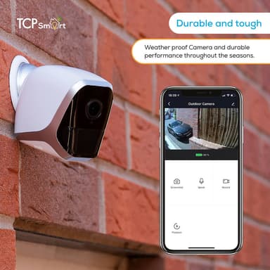TCP SMART WIFI Ulkokamera 1080p 16Gb Valkoinen