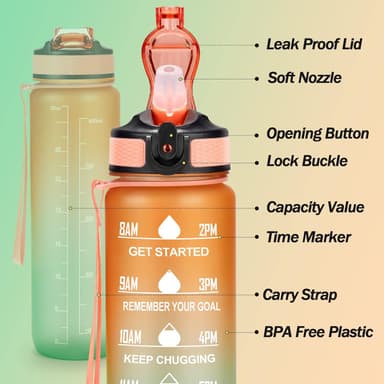 Urheiluvesipullo 1000ml Sininen