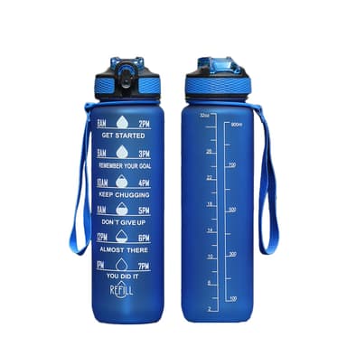 Urheiluvesipullo 1000ml Sininen