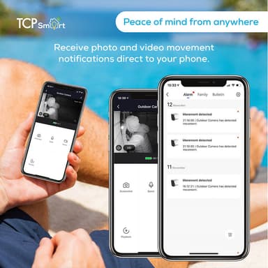 TCP SMART WIFI Ulkokamera 1080p 16Gb Valkoinen