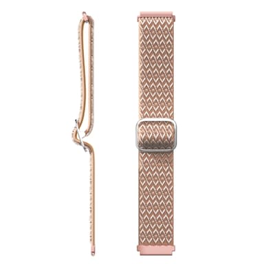 Nylon kellon ranneke Samsung Galaxy Watch 4:lle 40mm/44mm Musta