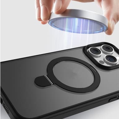 iPhonen magneettikuori linssisuojilla, iskunkestävä, Magsafe-tuki iPhone 15 Plus