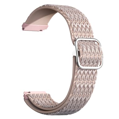 Nylon kellon ranneke Samsung Galaxy Watch 4:lle 40mm/44mm Musta