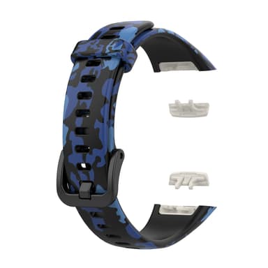Kellon hihna Huawei Band 6 Honor Band 6/7 -puhelimeen Musta + Sininen