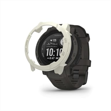 Suojakuori näytönsuojalla Garmin Instinct 2S:lle Valkoinen