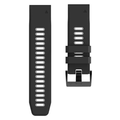 Twin kellon ranneke Garmin Fenix 8 (43mm) - Musta/harmaa