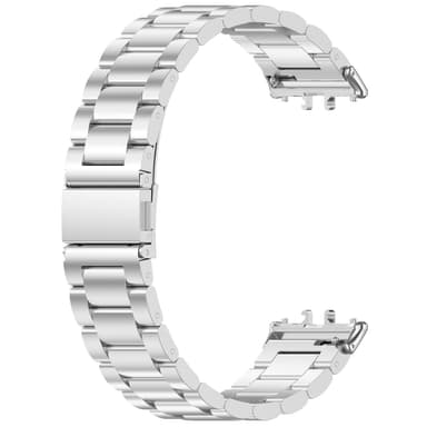Ruostumattomasta teräksestä valmistettu ranneke Samsung Galaxy Fit 3:lle Hopea