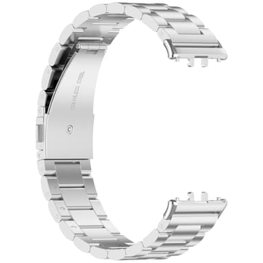 Ruostumattomasta teräksestä valmistettu ranneke Samsung Galaxy Fit 3:lle Hopea