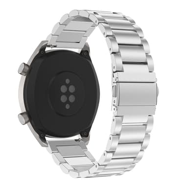 Ruostumattomasta teräksestä valmistettu kelloranneke 20 mm/42 mm Huawei Watch GT4 45 mm/Watch 4 Prolle Hopea