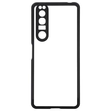 Kaksipuolinen magneettinen puhelinkotelo näytönsuojalla, yksityisyyden suoja Sony Xperia III