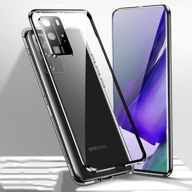 Kaksipuolinen magneettinen puhelinkotelo näytönsuojalla, yksityisyyden suoja Sony Xperia III
