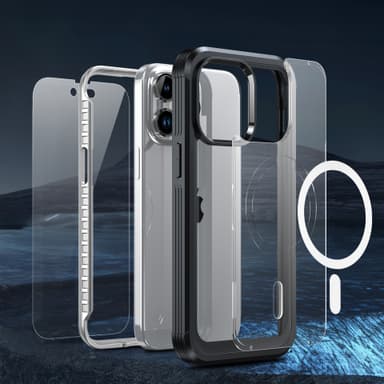 Suojakotelo magneettisella adsorptiolla, iskunkestävä, kulumisen esto, putoamisen esto iPhone 15 Pro Max