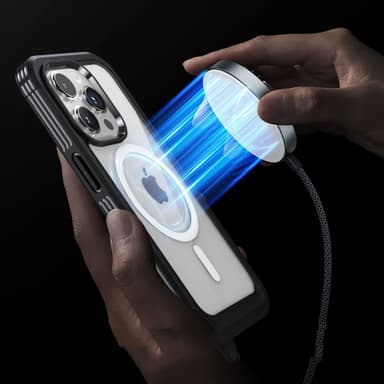 Suojakotelo magneettisella adsorptiolla, iskunkestävä, kulumisen esto, putoamisen esto iPhone 15 Pro Max