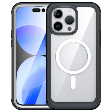 Suojakotelo magneettisella adsorptiolla, iskunkestävä, kulumisen esto, putoamisen esto iPhone 15 Pro Max