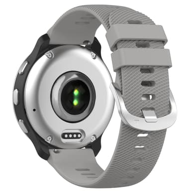 Silikoniranneke Garmin D2 Air X10 (43mm), Garmin Bounce, Garmin Active5 Harmaa