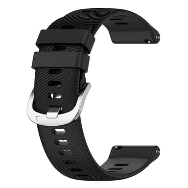 Silikoniranneke Garmin D2 Air X10 (43mm), Garmin Bounce, Garmin Active5 Musta