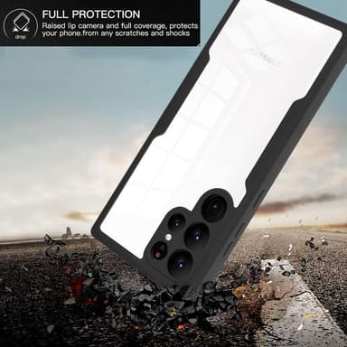 TPU-materiaalista 360° all-inclusive matkapuhelinkotelo Samsung-puhelimille Musta Samsung Galaxy S21 Ultra