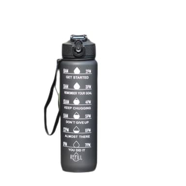 Urheiluvesipullo 1000ml Musta