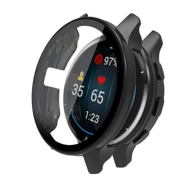 Suojakuori näytönsuojalla Garmin Venu 2S:lle Musta