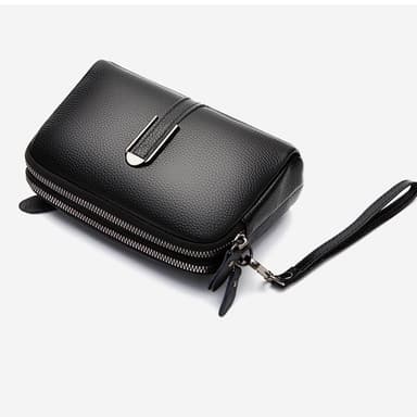 Fanny Pack Crossbody -rintalaukut, leveä olkahihna muodikas laukku Musta