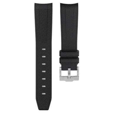 Silikoninen kellohihna Omega Swatch -yhteisbrändäiseen kuuhun laskeutuvaan planeetakelloon Musta