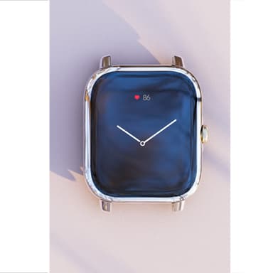 Kellon suojakuori näytönsuojalla Huami Amazfit GTS 3:lle Hopea