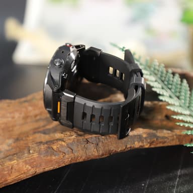 26 mm:n kellohihna Garmin Fenix 3/5/5X/6X/7X:lle Musta