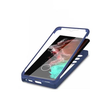 TPU-materiaalista 360° all-inclusive matkapuhelinkotelo Samsung-puhelimille Sininen Samsung Galaxy S22 Plus