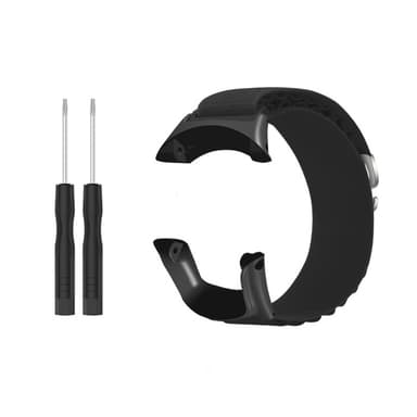 Nylon kellon hihnan vaihto Suunto Ambit 3:lle Musta