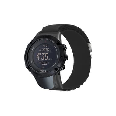 Nylon kellon hihnan vaihto Suunto Ambit 3:lle Musta