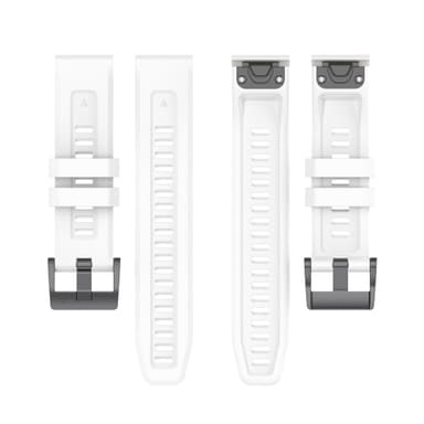 Silikoninen rannekello Garmin Fenix 7S 20mm Valkoinen