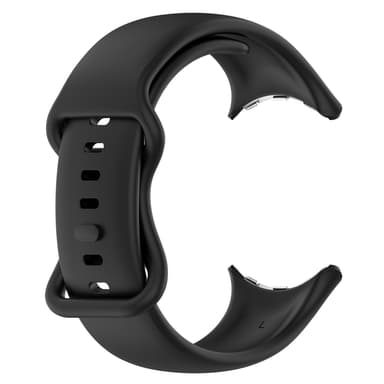 Silikonikellohihna Google Pixel Watch 3:lle Musta L